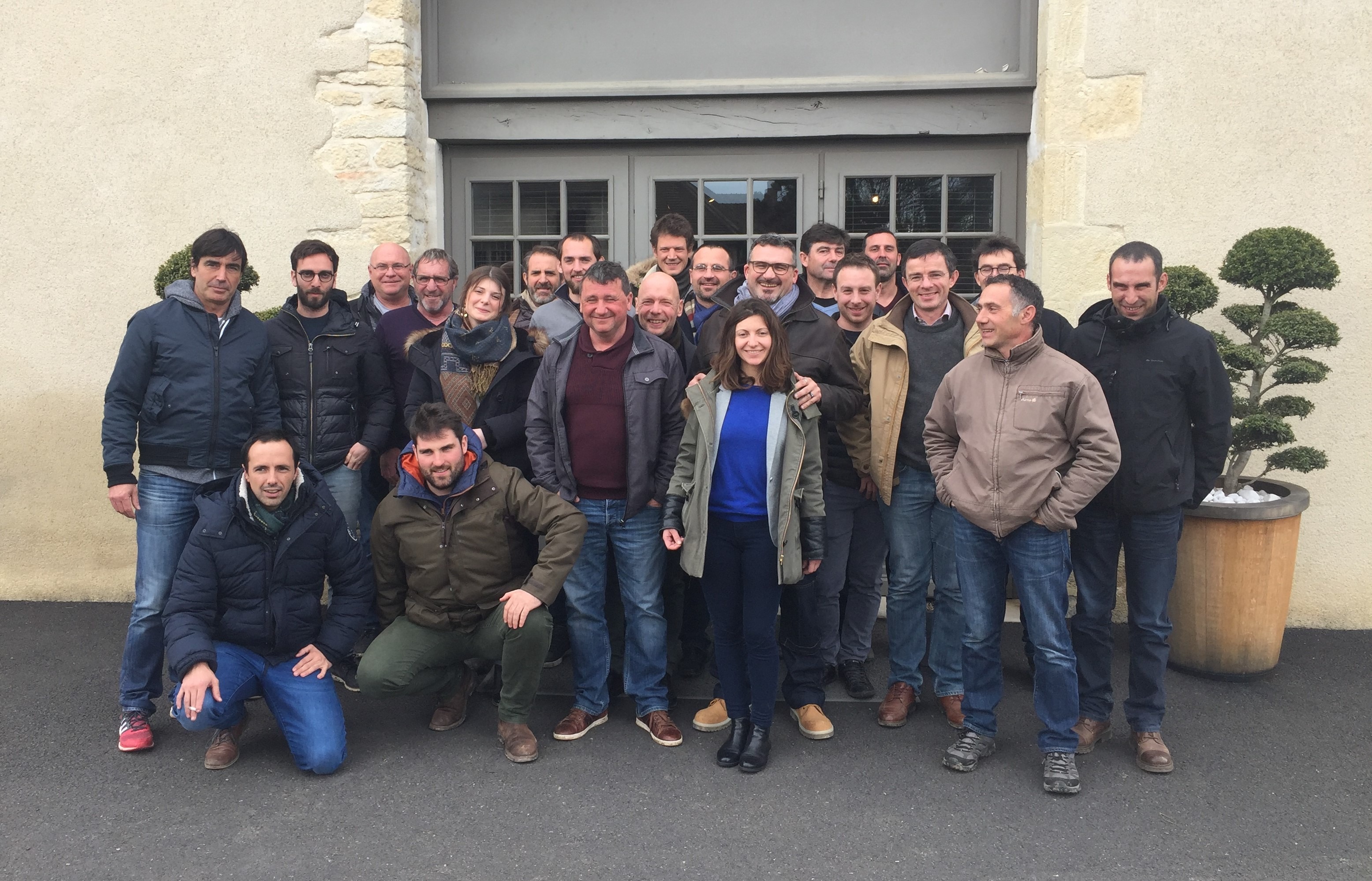 Gérard Bertrand visiting Groupe Charlois