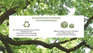 Emballages éco-conçus et expéditions optimisées