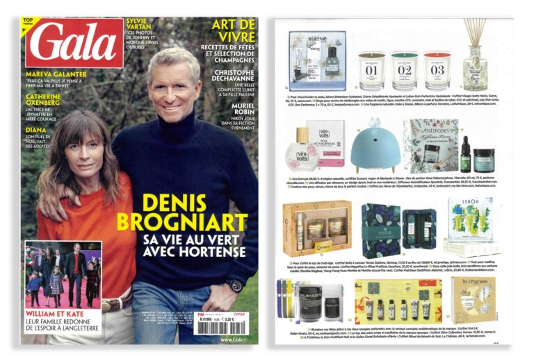 Coffret de Noël La Chênaie dans le magazine Gala décembre 2020